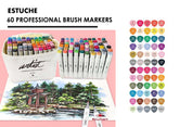 Rotuladores Canvas Luxe Professional Brush Marker 60 Colore | Roymart | Pack 1 Unidades